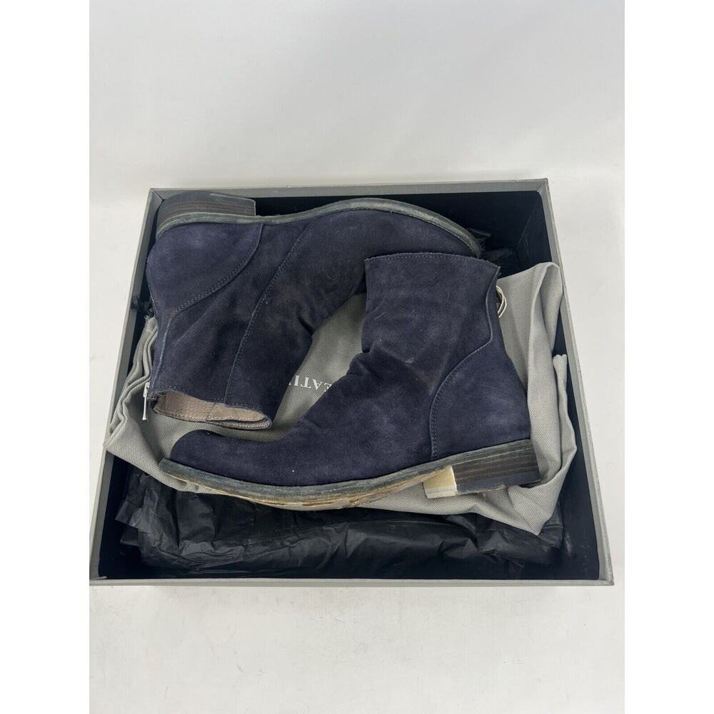 Officine Creative Hubble 042 Softy Blue Suede Ankle Boots Women‎ 39 $650